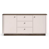 SIDEBOARD Vilavio Kaschmir/Eicheoptik Dunkel 180 cm - Taupe/Dunkelbraun, Holzwerkstoff/Metall (180/85/40cm) - Selsey