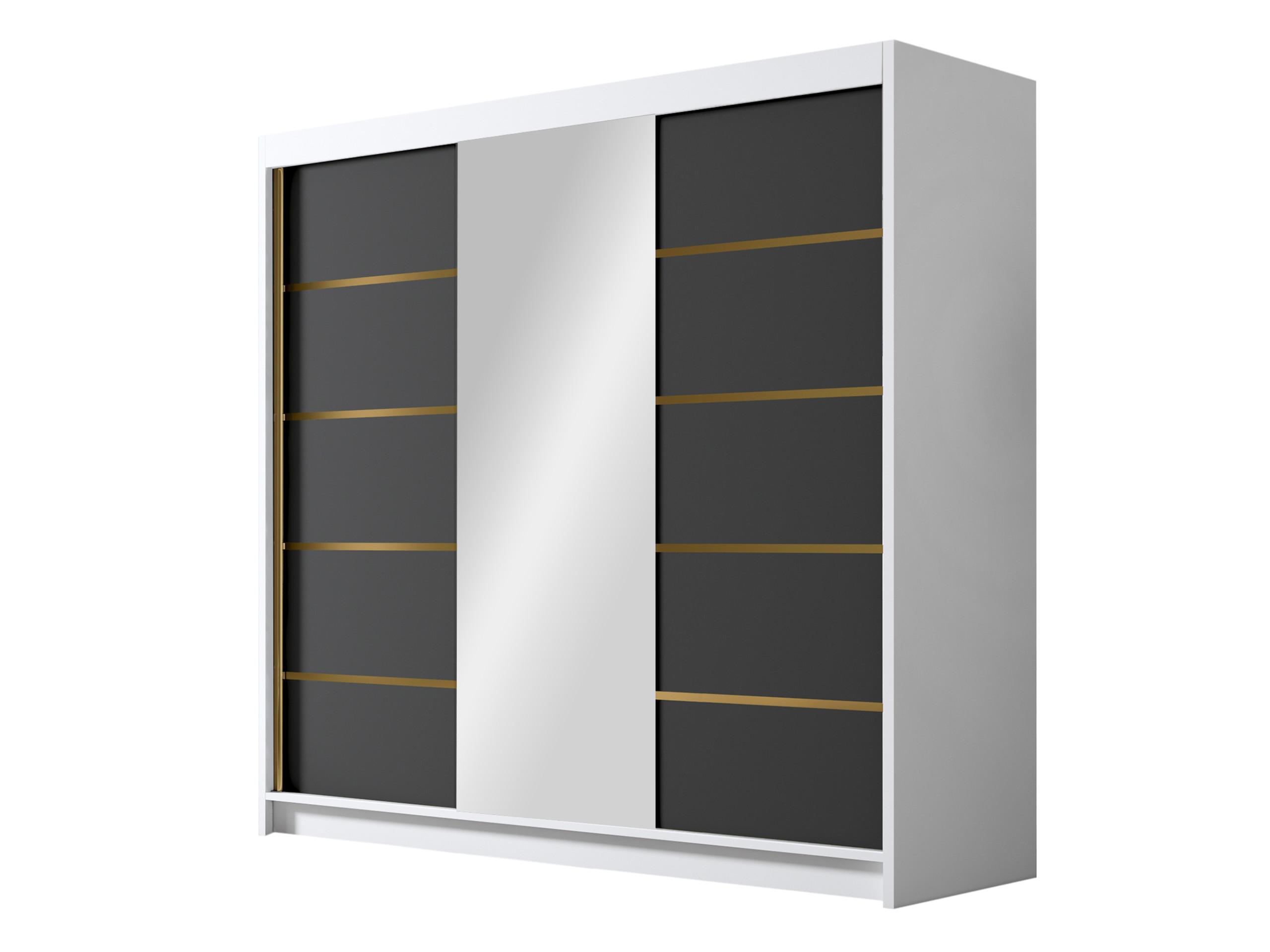 SCHIEBETÜRENSCHRANK Evo VI - Goldfarben/Multicolor, Holzwerkstoff/Metall (200/215/58cm) - MIRJAN24