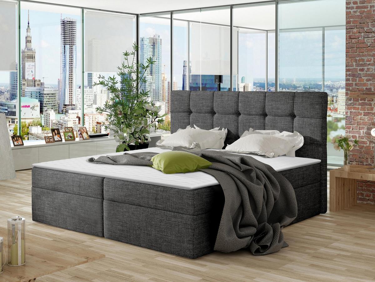 BOXBETT Nele - H3 - Greige, Holz/Holzwerkstoff (160/200cm) - MIRJAN24