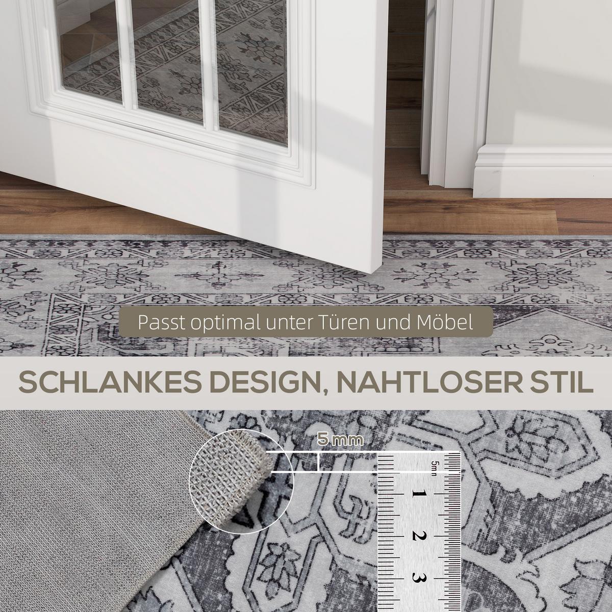 TEPPICH Flanell Grau - Grau, Textil (160/230cm) - HOMCOM