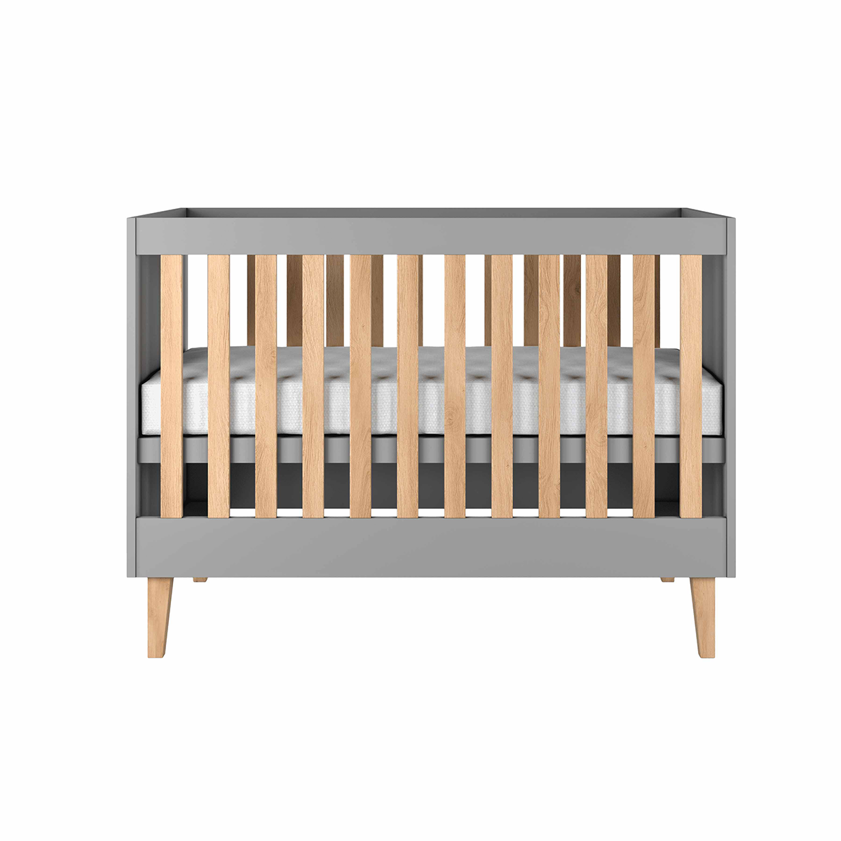 GITTERBETT 60/120 Kubi Grau - Grau, Holzwerkstoff (60/120cm) - Petits-meubles