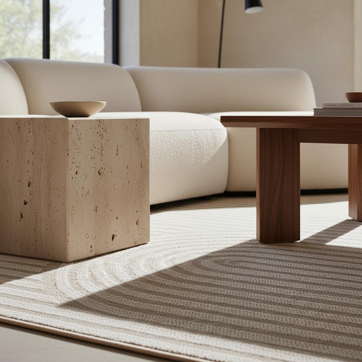 TEPPICH Outdoor VENTOUX in Beige, im Boho-Stil, 120 x 170 cm - Beige, Textil (170/120cm) - KADIMA DESIGN
