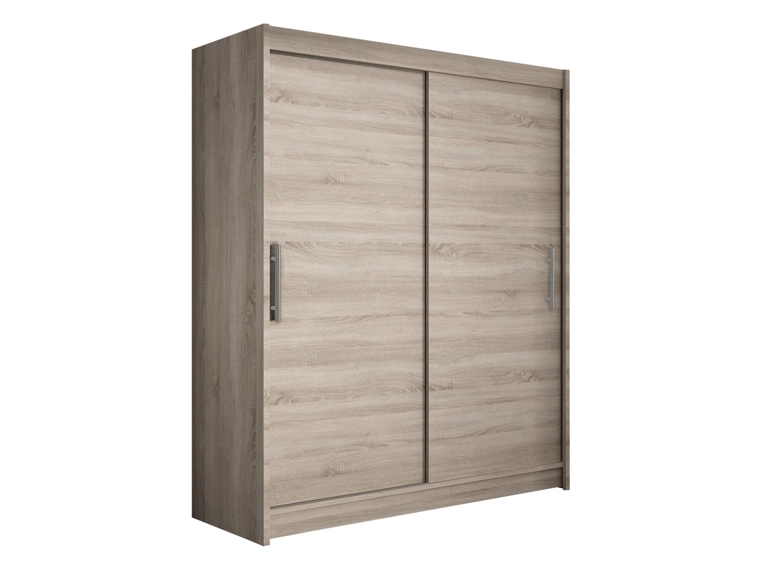 SCHWEBETÜRENSCHRANK Westa I - Silberfarben/Trüffeleichefarben, Holzwerkstoff/Metall (150/200/58cm) - MIRJAN24