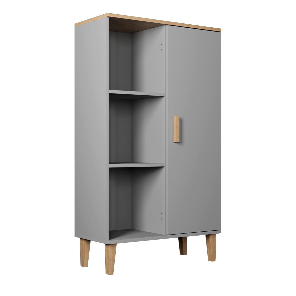 BÜCHERREGAL Denver Grau - Grau, Holzwerkstoff (80/120/35cm) - Petits-meubles