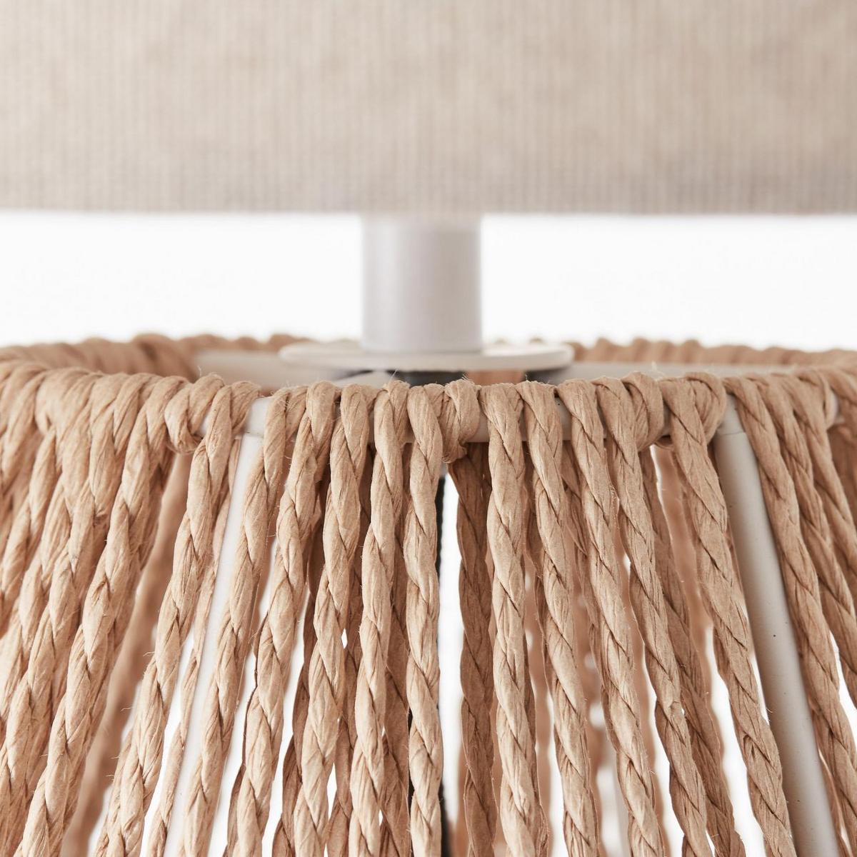 TISCHLEUCHTE Laraine 93097/09 - Beige, Metall (33/33/52cm) - Brilliant