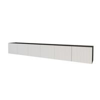 LOWBOARD KITO-W 3x100x40x40 cm - Schwarz / Weiß - Schwarz/Weiß, Holzwerkstoff (300/40/40cm) - ALTDECOR