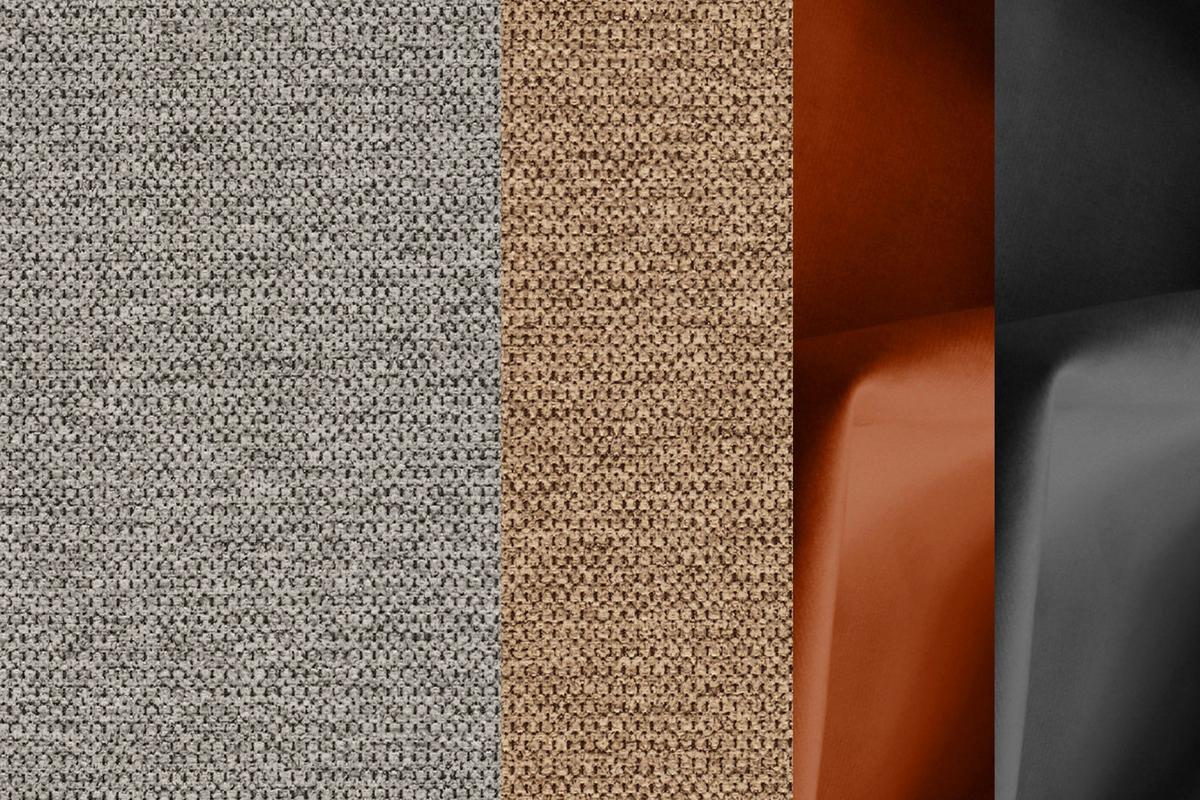 ECKSOFA EVENTO 5-Sitzer, platinfarben - Schwarz/Grau, Holzwerkstoff/Textil (266/206cm) - Wozimo