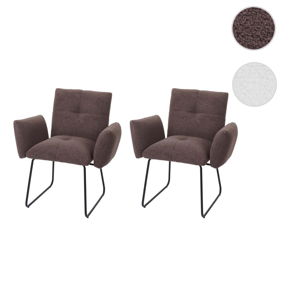 ESSZIMMERSTUHL Braun 2er-Set - Braun, Textil (79/87/52cm) - MCW