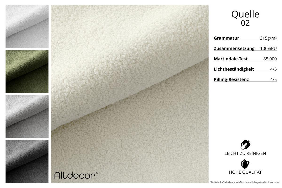 ECKSOFA mit Schlaffunktion und Bettkasten LIRA-L - 264x172x89 Beige - Beige, Holzwerkstoff/Textil (264/172cm) - ALTDECOR