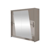 KLEIDERSCHRANK London XIV - Kaschmir/Silberfarben, Holzwerkstoff/Kunststoff (180/215/58cm) - MIRJAN24