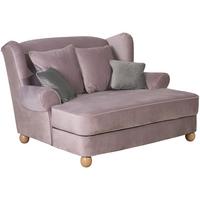 SESSEL XXL inkl. Kissen Katiga Samtvelours rosé - Rosa, Kunststoff (114/102/154cm) - 58aufmkessel