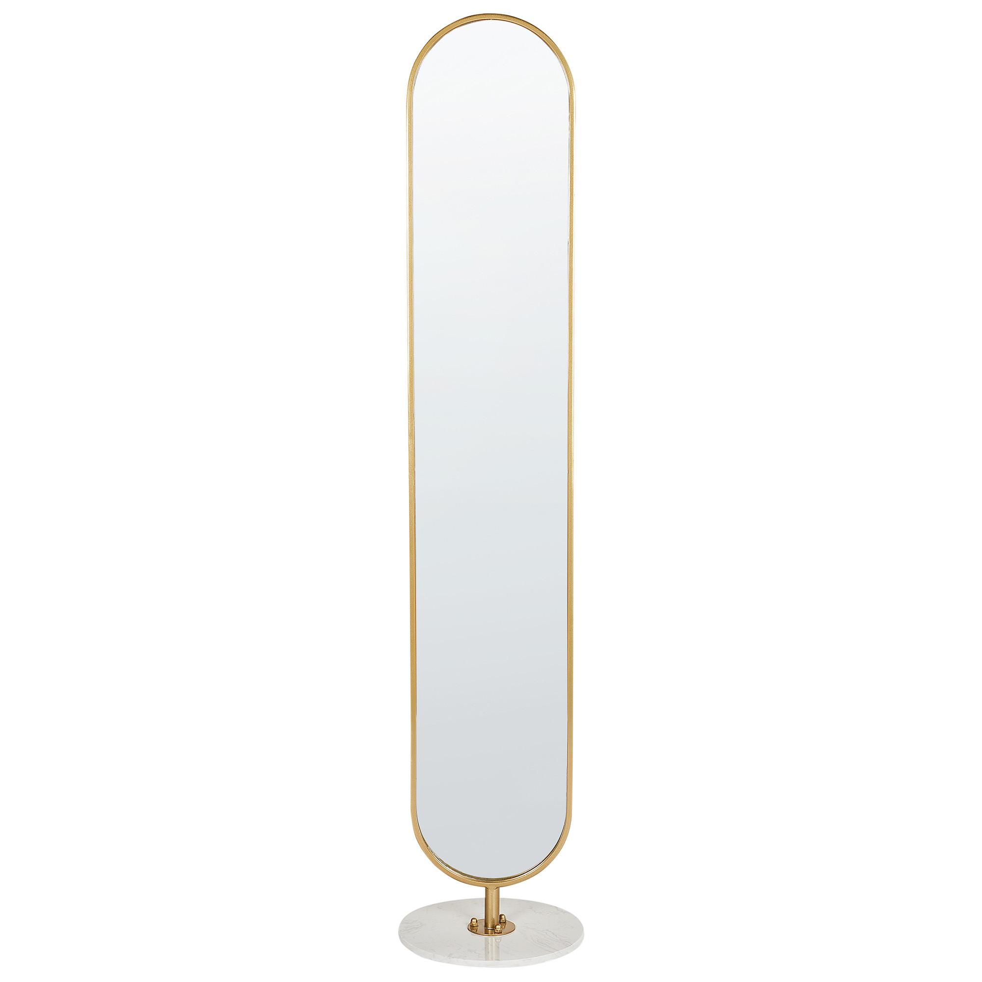 GARDEROBENSTÄNDER MOODY 170 cm Moody - Goldfarben/Weiß, Metall (34/170/34cm) - Beliani