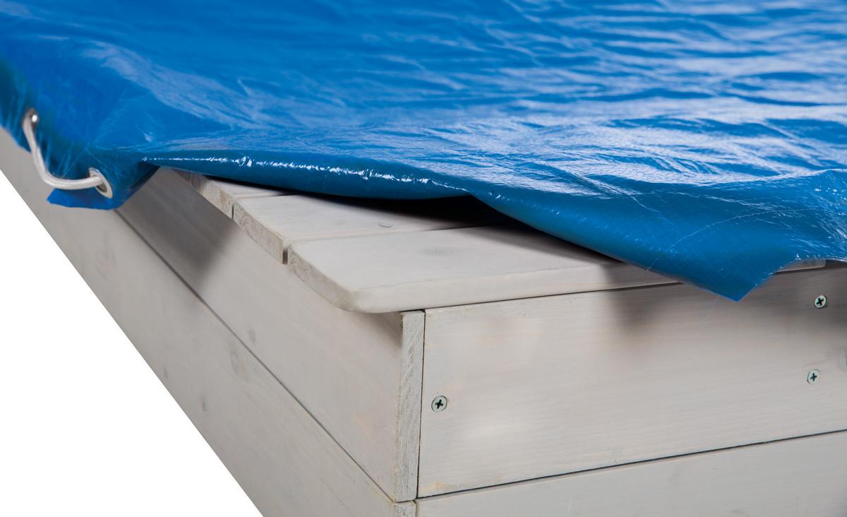 ABDECKPLANE FÜR SANDKÄSTEN blau - Blau, Kunststoff (154/0.5/154cm) - Roba