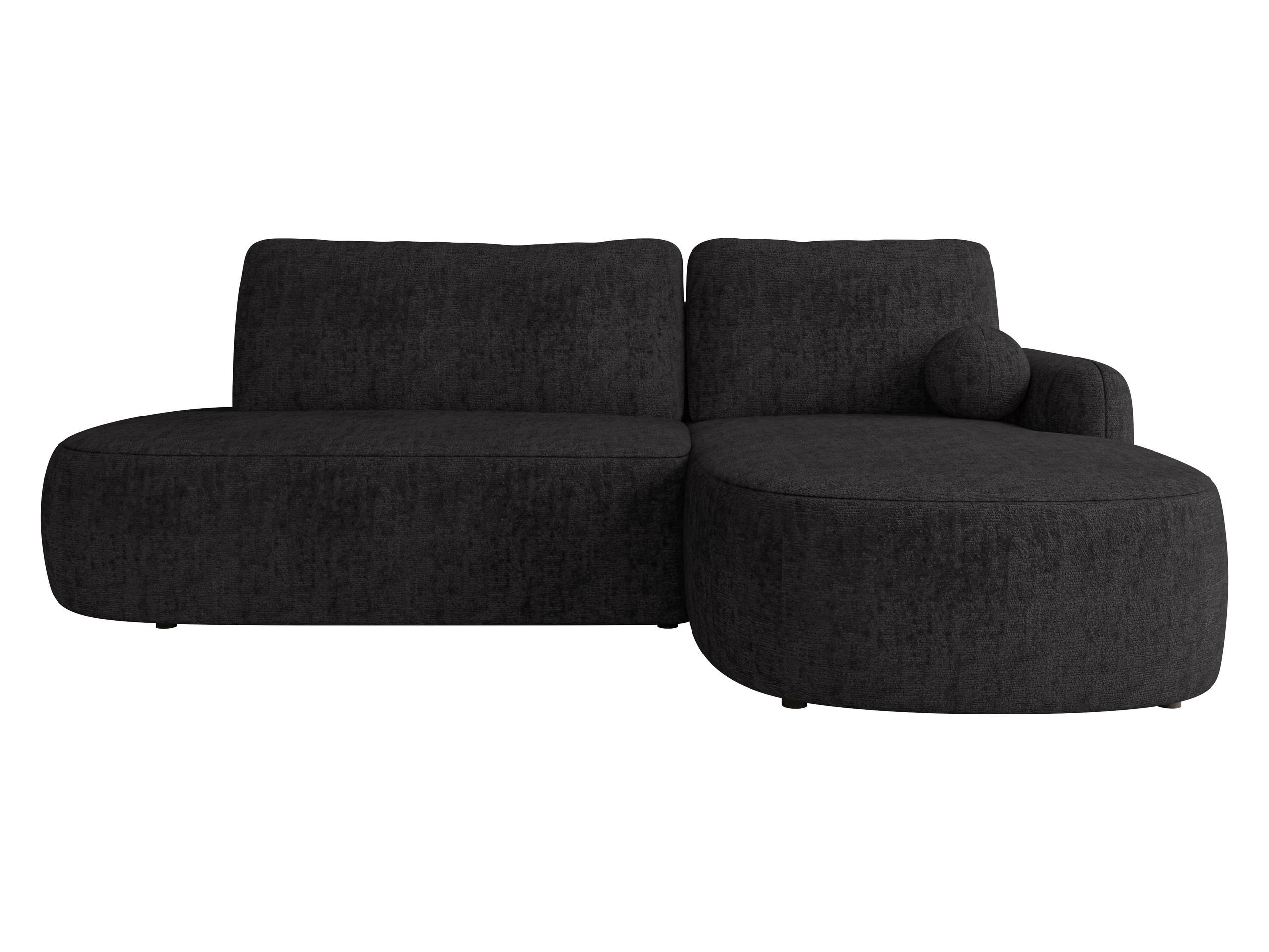 ECKSOFA Loridu O Premium, Seite: Rechts - Schwarz, Holz/Kunststoff (174/274cm) - MIRJAN24