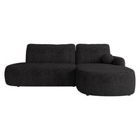 ECKSOFA Loridu O Premium, Seite: Rechts - Schwarz, Holz/Kunststoff (174/274cm) - MIRJAN24