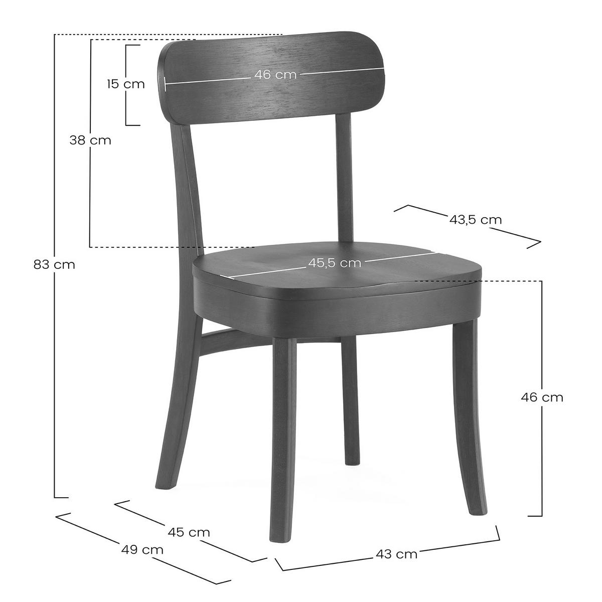 STUHL-SET 2 Nala Eichenfarbe, Massivholz - Honigeiche, Holz (45/83/49cm) - VS Venta-stock