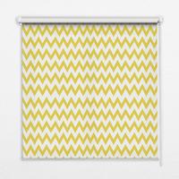 INNENROLLO - Fensterrollo - Rollo - 80x140 cm - Gelbe Zickzacklinien - Gelb, Kunststoff (80/140/0.5cm) - TULUP