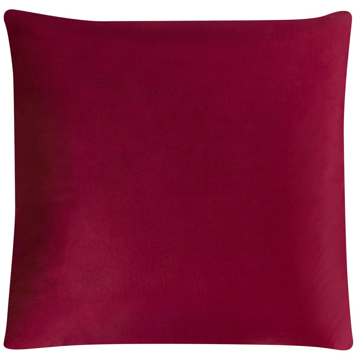 DEKOKISSEN 2er-Set Rot 45/45 cm Pinus - Rot, Textil (45/45cm) - Beliani