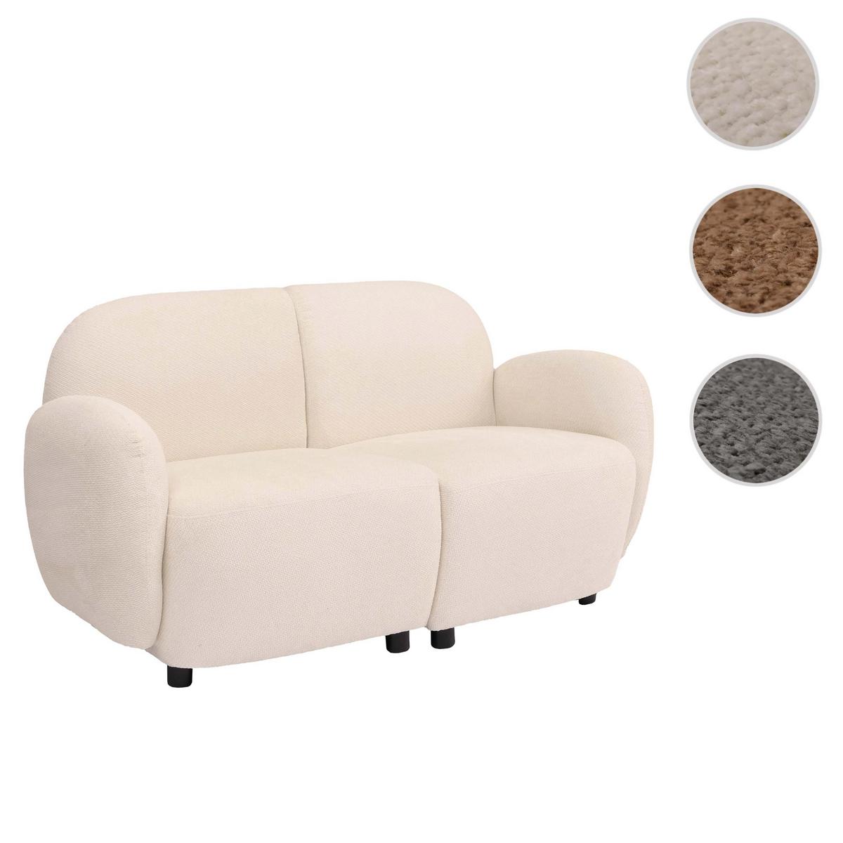 2ER-SOFA Cremeweiß - Creme, Textil (148/77/79cm) - MCW