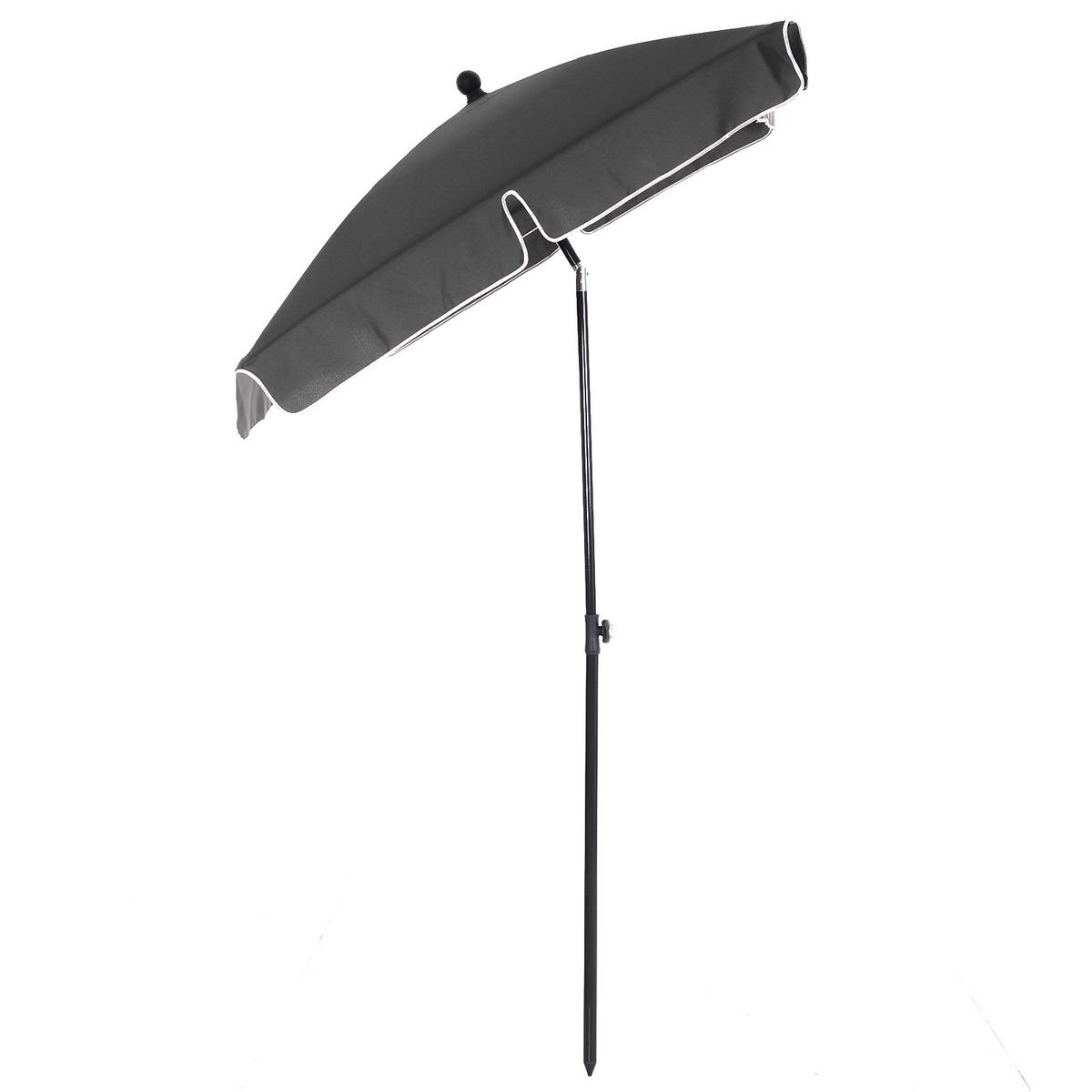 SONNENSCHIRM, Aluminium, Metall, Grau - Grau, Metall (130/198cm) - Outsunny