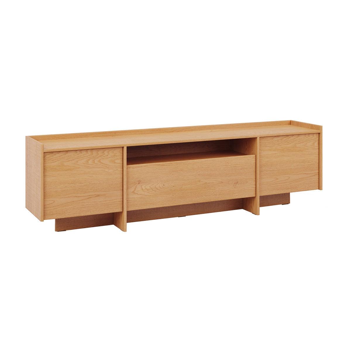 TV-MÖBEL Japandi Holz - Braun, Holzwerkstoff (196.8/57.4/38cm) - Petits-meubles