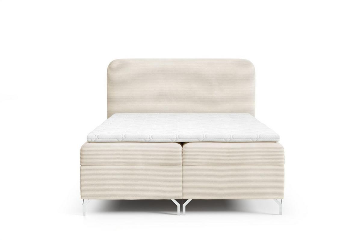 BOXBETT Emilio - Creme, Holzwerkstoff/Textil (160/200cm) - Fun Möbel