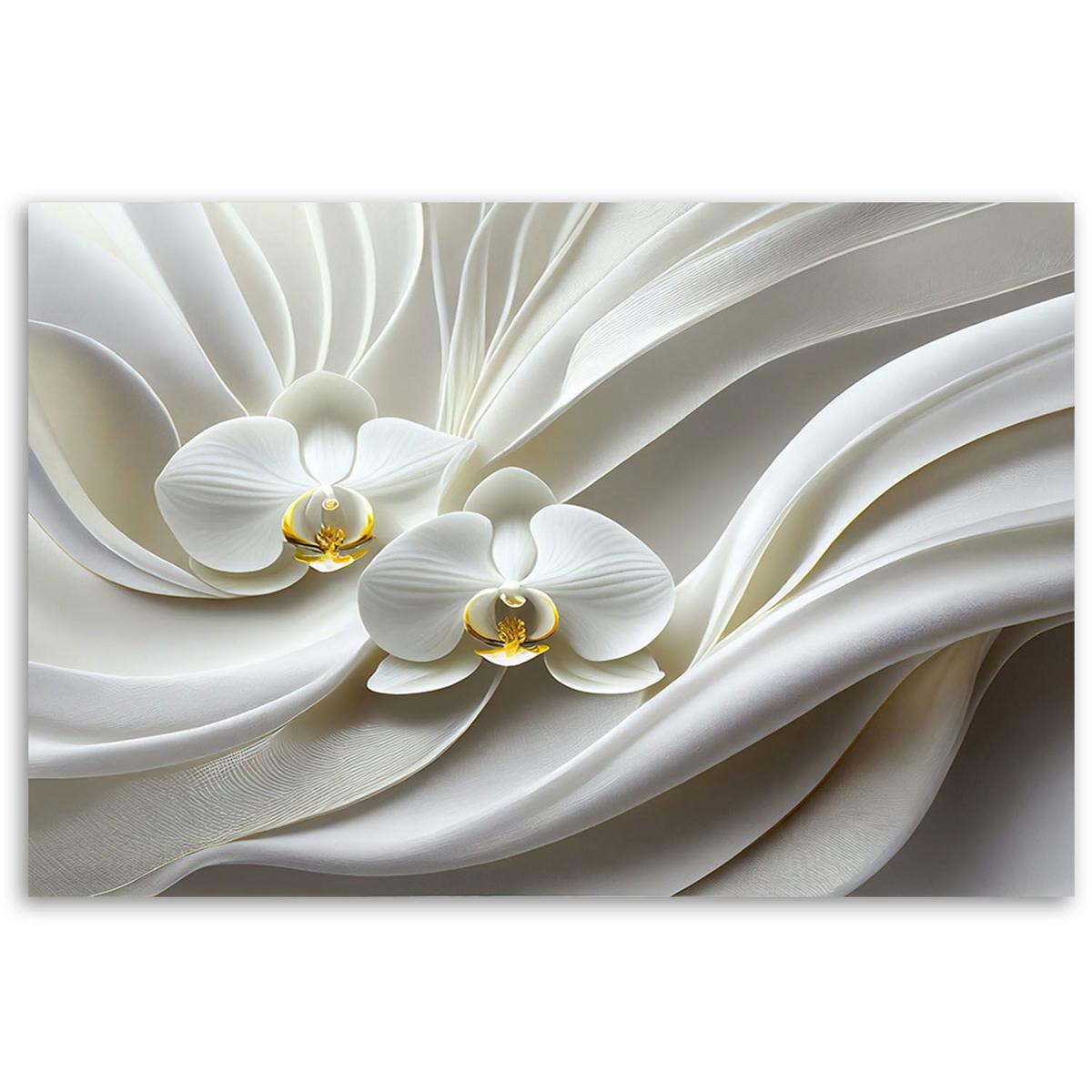 KUNSTDRUCK Weiß 100/70 cm - Weiß, Textil (100/70cm) - KUNSTLOFT
