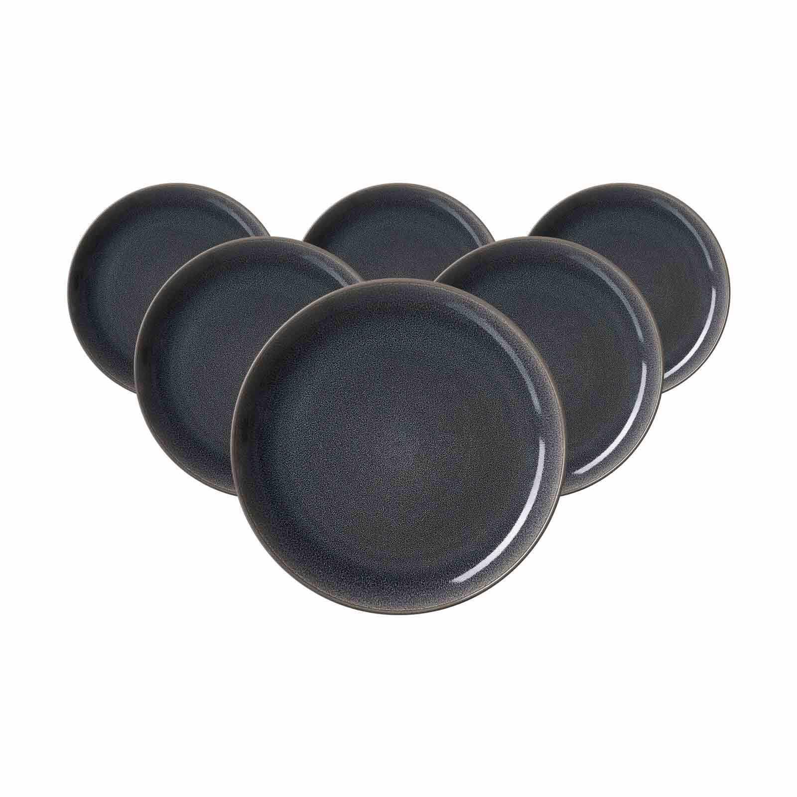 DESSERTTELLER Toledo dunkelgrau ø 20,5 cm 6er Set - Dunkelgrau, Keramik (20.5cm) - Ritzenhoff Breker