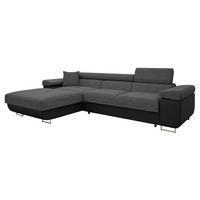 ECKSOFA Torezio Mini, Seite: Links - Dunkelgrau, Holz/Textil (280/170cm) - MIRJAN24