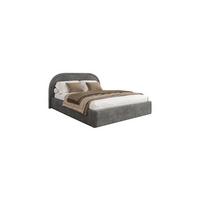POLSTERBETT OLIVIA 140x200 cm Crem 96 34 Holzlatten - Grau, Textil (140/200cm) - Lookway