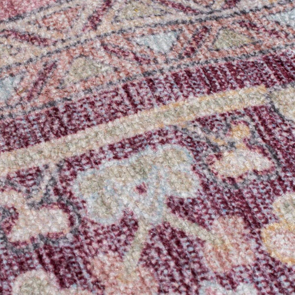 TEPPICH Waschbar HALD, klassisch im Vintage-Stil, Rosa, 80 x 150 cm - Rosa, Textil (150/80cm) - KADIMA DESIGN