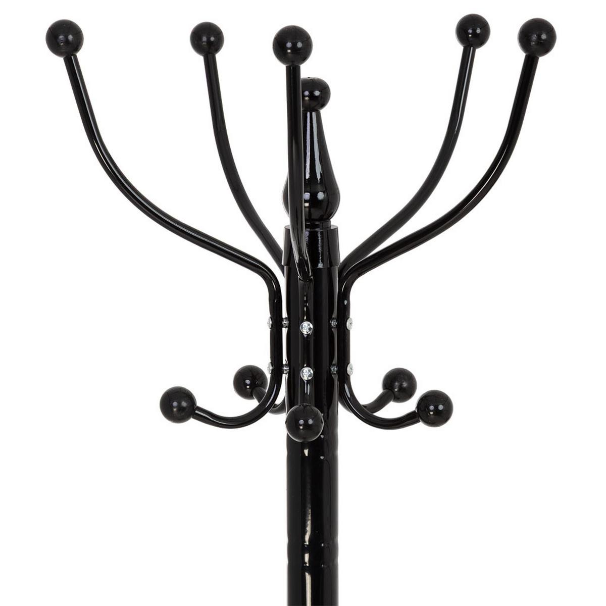 GARDEROBE aus metall - Schwarz, Metall (37/176/37cm) - Wanderlust