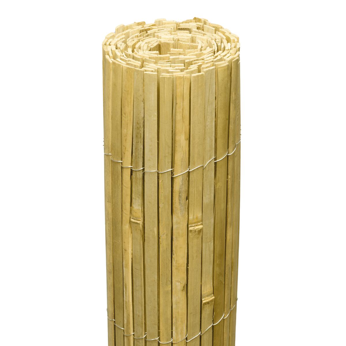 SICHTSCHUTZZAUN SolVision B33 140/600 cm Bambus Hell - Naturfarben, Naturmaterialien (600/140cm) - Sol Royal