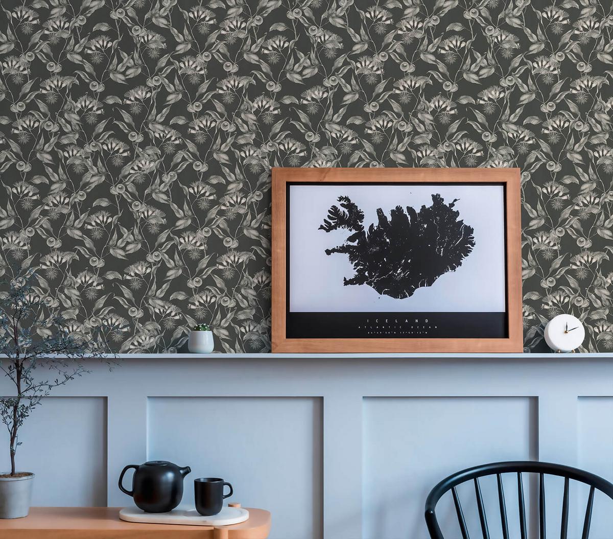 VLIESTAPETE Grau 53/1005 cm - Schwarz, Textil (53/1cm) - KUNSTLOFT