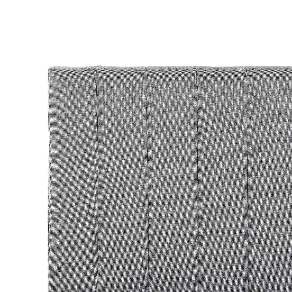 POLSTERBETT 140/200cm Hellgrau Poitiers - Hellgrau, Textil (140/200cm) - Beliani