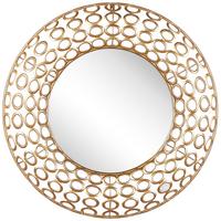 WANDSPIEGEL goldrund80cmBOURDON Bourdon - Goldfarben, Metall (80/80/6cm) - Beliani