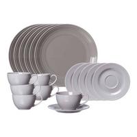 KAFFEESERVICE Levi Grau 18-tlg. - Grau, Keramik (2/2/2cm) - Ritzenhoff Breker