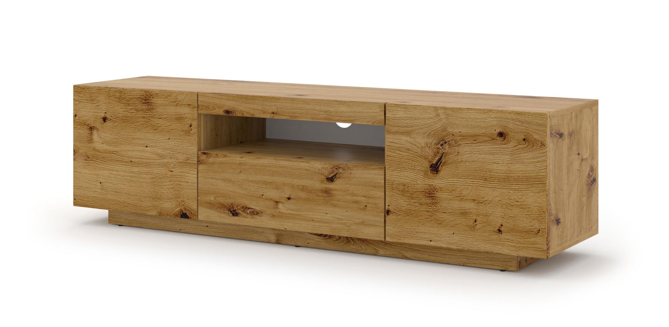 TV LOWBOARD Artisan Eiche 150/42/37 - Eiche Artisan, Holzwerkstoff (150/42/37cm) - RAUMHIRSCH FURNITURE