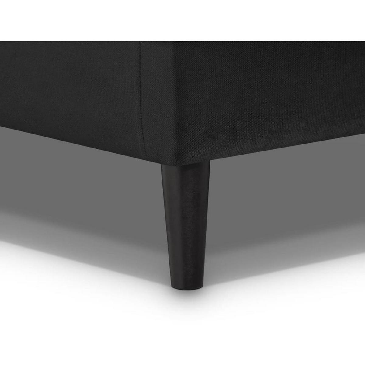 3-SITZER Schlafsofa Nancy Bis schwarz - Schwarz, Holz/Textil (220/89/93cm) - Beautysofa