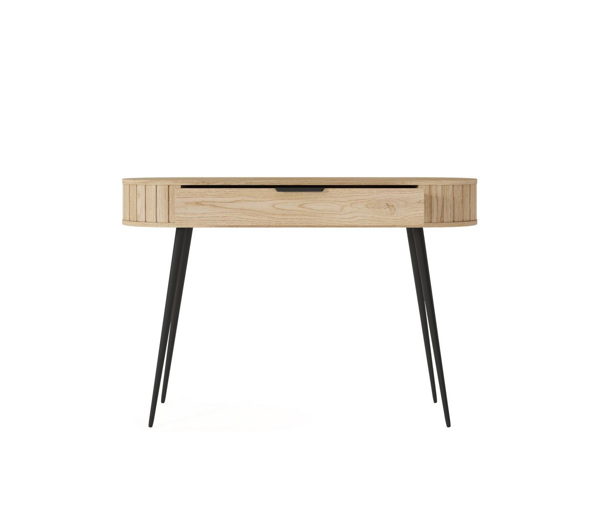 KONSOLENTISCH CARA 120/80,2/40,2 cm mit Schubladen, Eichefarben - Eichefarben, Holzwerkstoff (40.2/120/80.2cm) - MASSENO