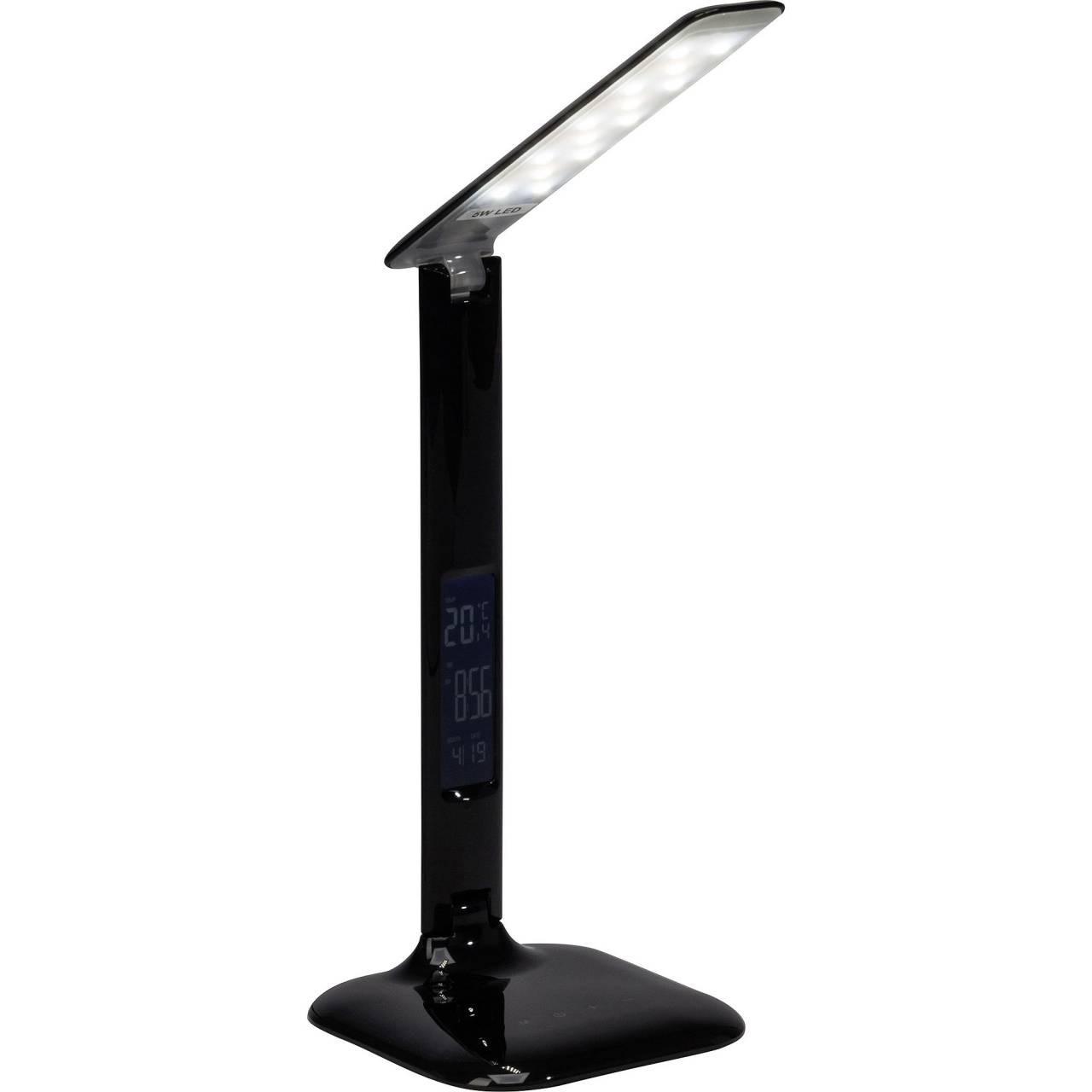 SCHREIBTISCHLEUCHTE Glenn G94871/06 - Schwarz, Metall (15/15/55cm) - Brilliant