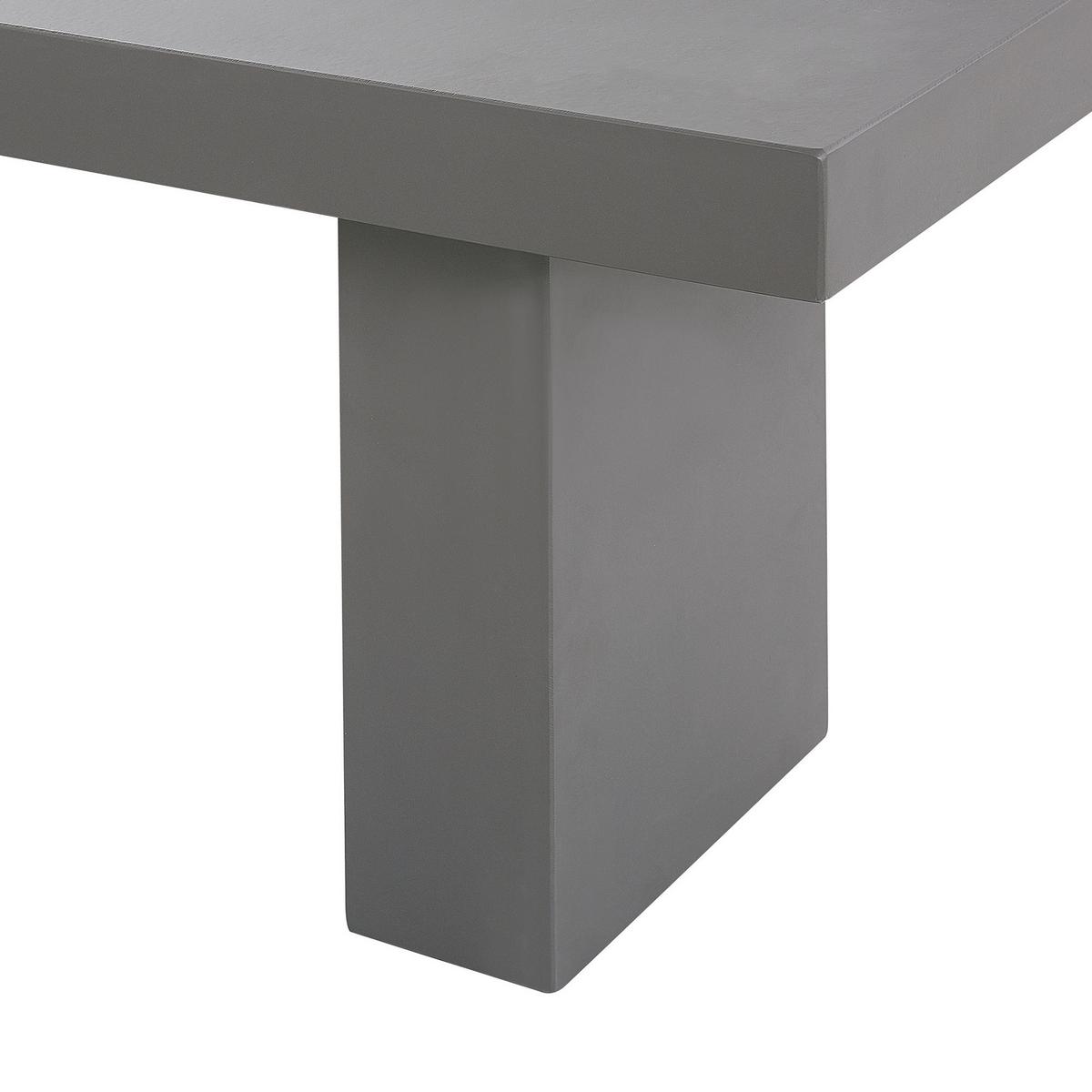 GARTENBANK Beton grau 150 cm T-Form Taranto - Grau, Stein (150/45/40cm) - Beliani