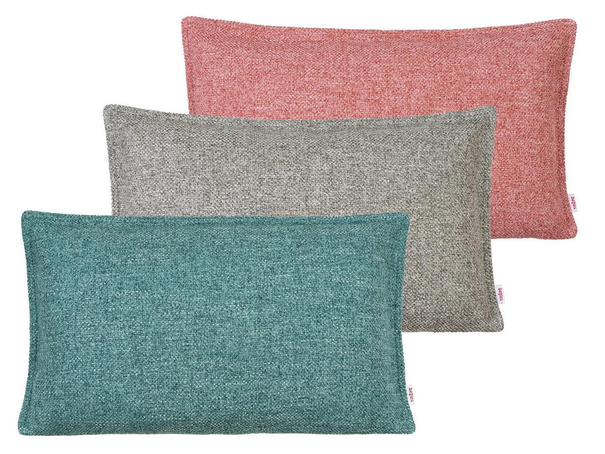 KISSENHÜLLE Bouclé steel-grau 50/30 cm - Grau, Textil (30/50cm) - beties Heimtextil