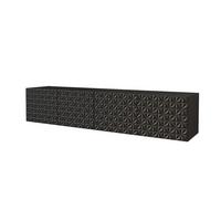 LOWBOARD VIRA-W 2x100x40x40 cm - Schwarz - Schwarz, Holzwerkstoff (200/40/40cm) - ALTDECOR
