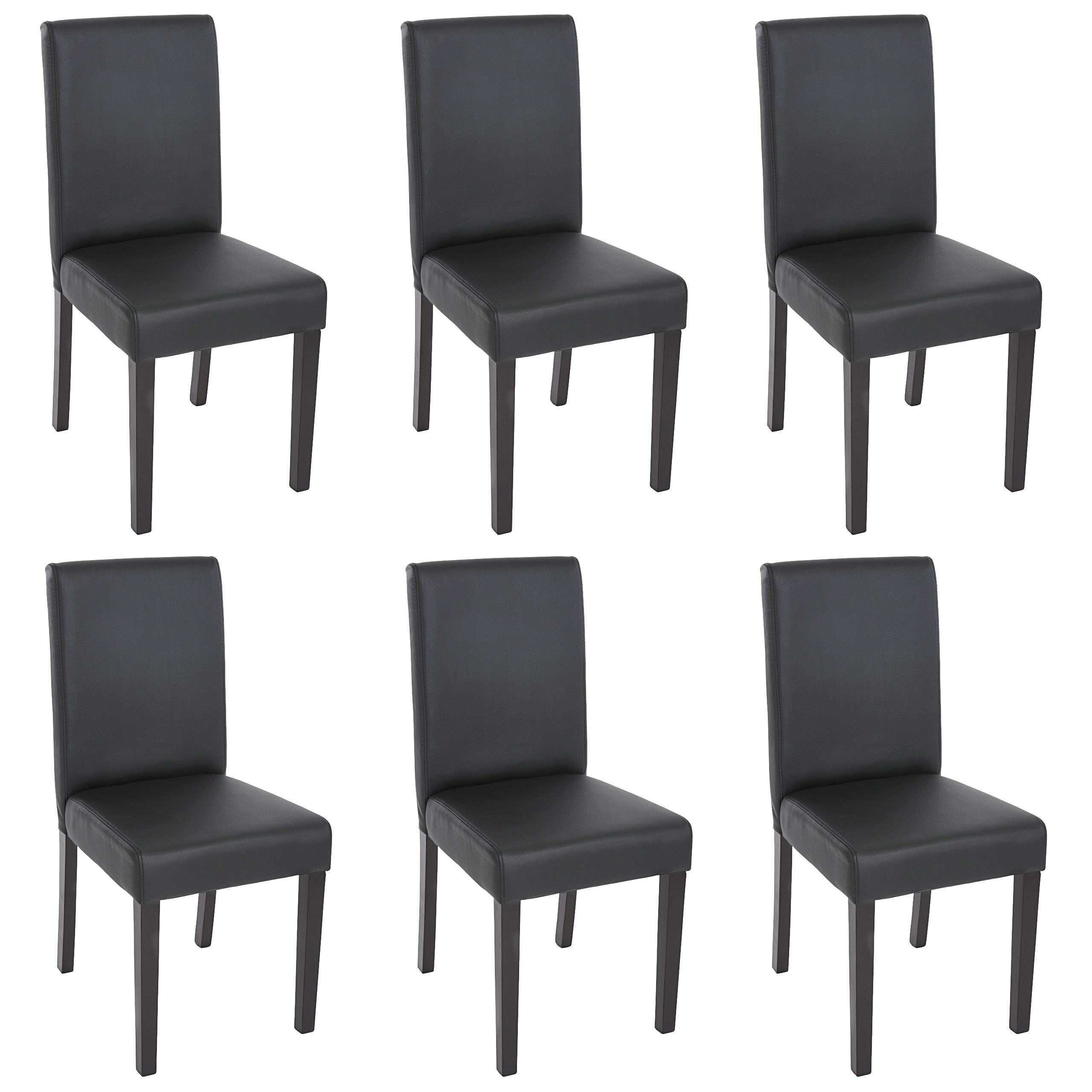 ESSZIMMERSTUHL Schwarz 6er-Set - Schwarz, Textil (43/90/56cm) - MCW