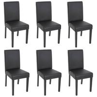 ESSZIMMERSTUHL Schwarz 6er-Set - Schwarz, Textil (43/90/56cm) - MCW