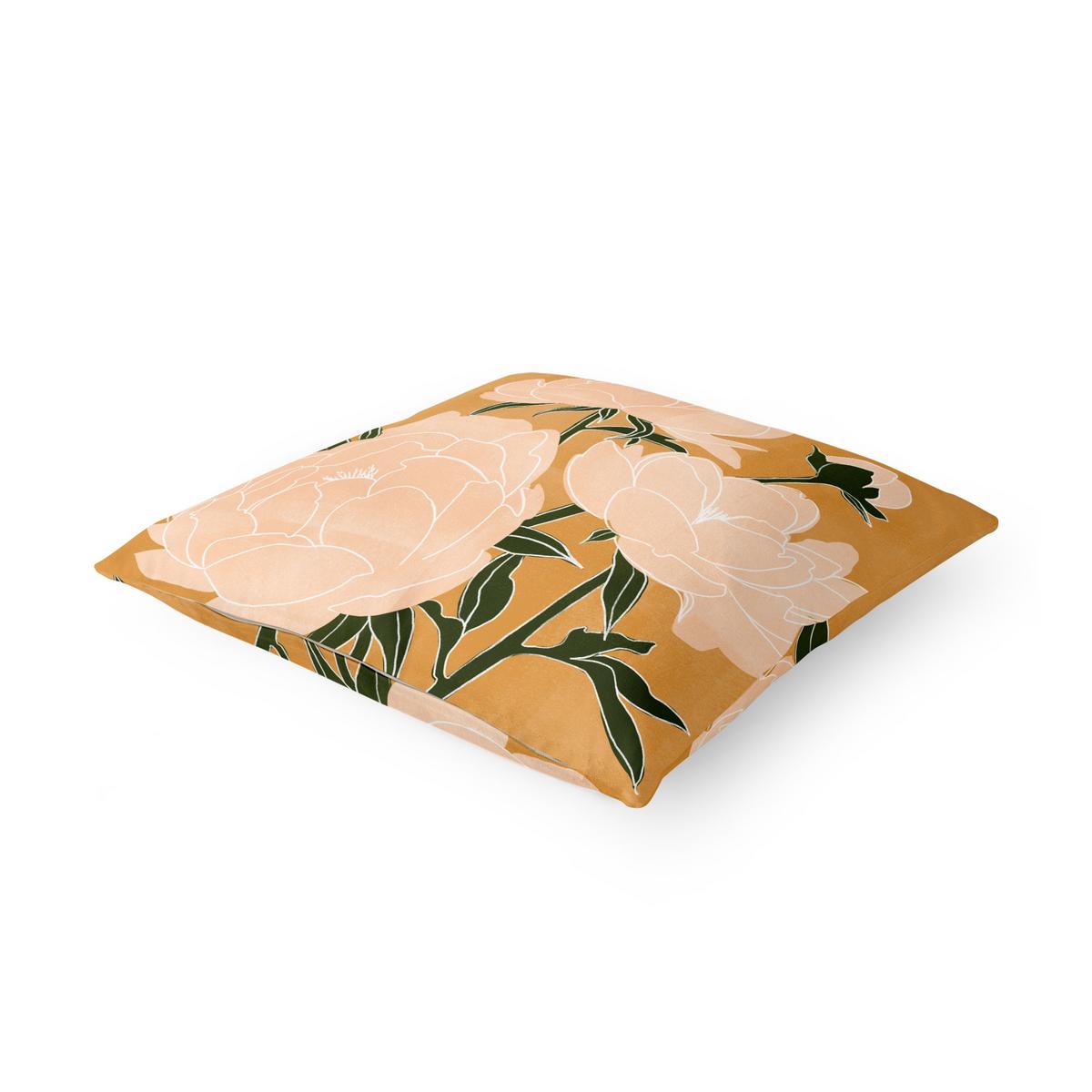KISSENBEZUG Moderne Pfingstrosen II 40/40 cm - Orange, Textil (40/40cm) - Bilderwelten