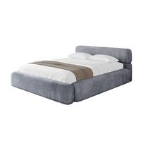 POLSTERBETT mit Bettkasten und Lattenrost, Bett mit Matratze H3/H4 - ENORA-V1 180x200 Grau - Grau, Holzwerkstoff/Textil (180/200cm) - ALTDECOR