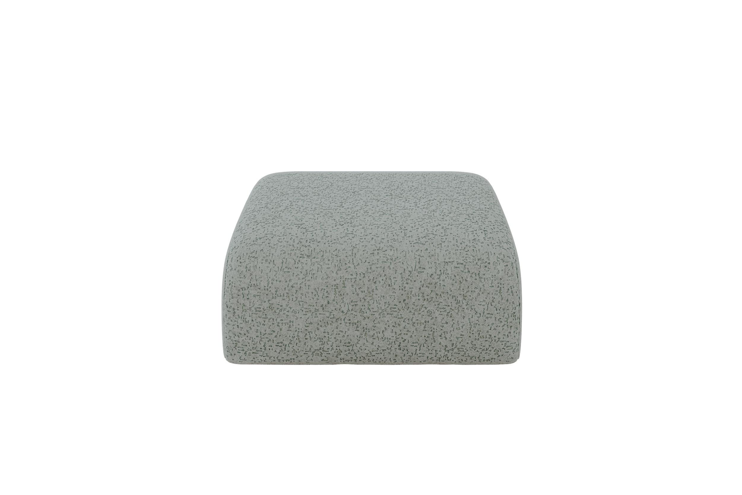 POUF MIRA-PUF 91x89x40 Grün cm Velours Modular Sitzhocker - Schwarz/Hellgrün, Holzwerkstoff/Kunststoff (91/40/89cm) - ALTDECOR