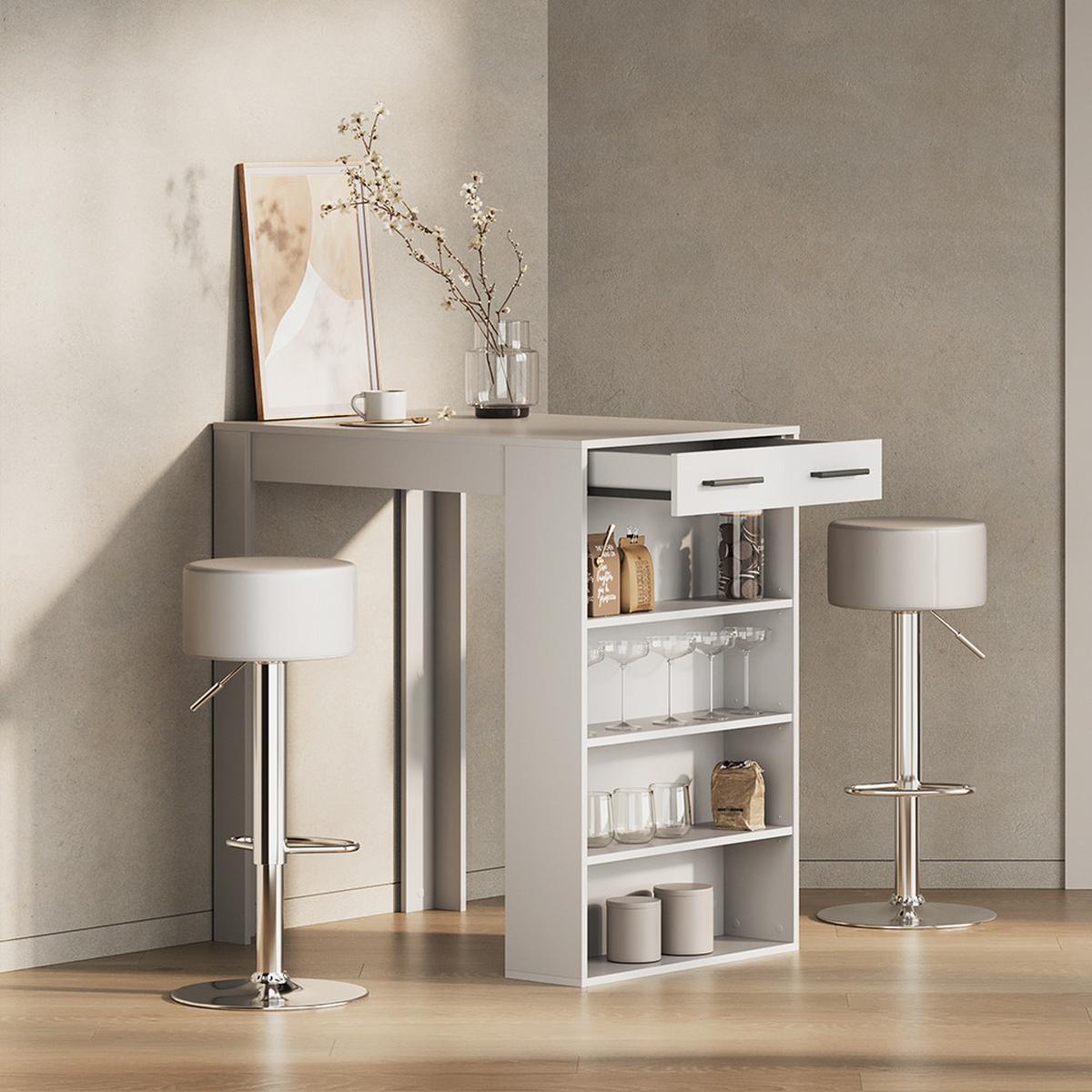 BARTISCH Regusa Weiß 67 x 100 cm - Weiß, Holzwerkstoff (100/67/106cm) - Livinity®